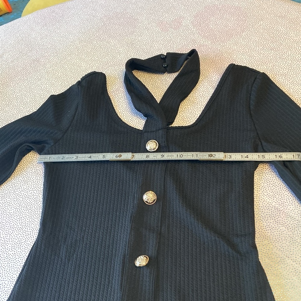 SHEIN BIZwear Women's Knitted Button Decoration Dress size S NWT - Picture 10 of 16